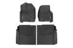 FF51512 - : Flex-Fit Floor Mats | FR &amp; RR | Ford F-150 (15-25)/F-150 Lightning (22-24)/Raptor (17-25) for Rough Country Image