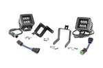 70622 - : LED Light Kit | Fog Mount | 2" Black Pair | Ford F-250/F-350 Super Duty (11-16) for Rough Country Image