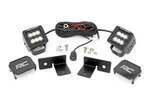 93031 - : LED Light Kit | Under Bed Mount | 2" Black Pair | Spot | Polaris General XP 4 1000 for Rough Country Image