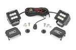 71046 - : LED Light Kit | Ditch Mount | 2" Black Pair | Flood Pattern | Ford Bronco (21-25) for Rough Country Image
