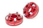 1092RED - : 1.5 Inch Wheel Adapters | 5x4.5 to 5x5 | Red | Fits Jeep Cherokee XJ/Comanche MJ/Wrangler TJ for Rough Country Image