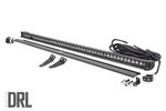 93035 - : LED Light Kit | Lower Windshield | 50" Black Single Row | White DRL | Polaris General XP 4 1000 for Rough Country Image