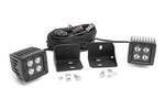71011 - : LED Light | Cab Mount | 2" Black Pair | Flood | Can-Am Defender HD 5/HD 8/HD 9/HD 10 for Rough Country Image