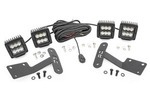 70835 - : LED Light Kit | Ditch Mount | Dual 2" Black Pairs | Spot | Fits Toyota Tundra (14-21) for Rough Country Image
