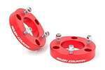 863RED - : 2 Inch Leveling Kit | Red Spacers | Fits Nissan Titan 2WD/4WD (2004-2024) for Rough Country Image
