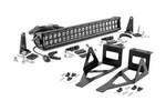 70665 - : LED Light Kit | Bumper Mount | 20" Black Dual Row | Ford F-250/F-350 Super Duty (05-07) for Rough Country Image