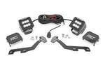82291 - : LED Light Kit | Ditch Mount | 2" Black Pair | Flood | Fits Ram 1500 2WD/4WD (19-25) for Rough Country Image