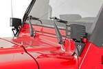 6003 - : Light Mounts | Lower Windshield | Fits Jeep Wrangler TJ (97-06)/Wrangler Unlimited (04-06) for Rough Country Image