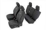 91004 - : Seat Covers | Front and Rear | 4-Door | Fits Jeep Wrangler Unlimited 4WD (13-18) for Rough Country Image