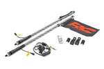 93053 - : Whip Mount | Bed | 4' Multl-Color LED Whip Pair | Polaris General/Ranger 1000/Ranger XP 900/1000 for Rough Country Image