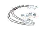 89716 - : Brake Lines | Stainless | FR &amp; RR | 4-6 Inch Lift | Fits Jeep Wrangler JK/Wrangler Unlimited (07-18) for Rough Country Image