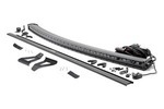 70075 - : LED Light Kit | Windshield Mount | 50" BLK Single Row | Fits Jeep Cherokee XJ (84-01) for Rough Country Image