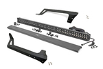 70504BLDRL - : LED Light | Windshield Mnt | 50" Black Dual Row | White DRL | Fits Jeep Wrangler JK (07-18) for Rough Country Image