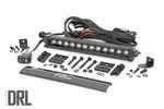 70712BLDRLA - : 12 Inch Black Series LED Light Bar | Single Row | Amber DRL for Rough Country Image