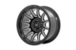 90200912M - : Rough Country 90 Series Wheel | One-Piece | Gloss Black w/machined spokes | 20x9 | 6x5.5 | 0mm for Rough Country Image