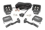 71090 - : LED Light Kit | Ditch Mount | 2" Black Pair | Amber DRL | Fits Toyota Tacoma (05-15) for Rough Country Image
