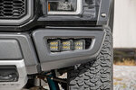 70700DRL - : LED Light Kit | Fog Mount | Triple 2" Black Pair | White DRL | Ford Raptor (17-20) for Rough Country Image
