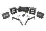 71058 - : LED Light Kit | Ditch Mount | 2" Black Pair | Spot | Fits Chevy 1500 &amp; Fits Chevy/Fits GMC 2500HD/3500HD (07-14) for Rough Country Image