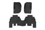 FF61412 - : Floor Mats | FR &amp; RR | 4 Door | Fits Jeep Wrangler Unlimited 4WD (2014-2018) for Rough Country Image