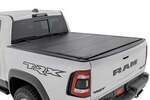 49320550 - : Hard Tri-Fold Flip Up Fold Bed Cover | 5'7" Bed | Fits Ram 1500 (19-25)/1500 TRX (21-24) for Rough Country Image