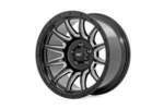 90181212M - : Rough Country 90 Series Wheel | One-Piece | Gloss Black w/machined spokes | 18x9 | 6x5.5 | -12mm for Rough Country Image