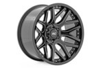 95201010M - : Rough Country 95 Series Wheel | One-Piece | Gloss Black Machined | 20x10 | 8x6.5 | -19mm for Rough Country Image