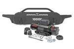 10717 - : Front Bumper | High Clearance | 12000-Lb Pro Series Winch | Synthetic Rope Fits Toyota Tacoma 4WD (16-23) for Rough Country Image