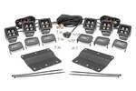 51087 - : LED Light Kit | Fog Mount | Triple 2" Black Pair | White DRL | Ford Bronco (21-25) for Rough Country Image