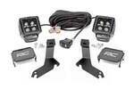 82281 - : LED Light Kit | Ditch Mount | 2" Black Pair | Amber DRL | Fits Chevy Silverado 1500 (99-06) for Rough Country Image