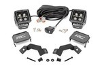 72114 - : LED Light Kit | Ditch Mount | 2" Black Pair | White DRL | Fits Toyota Land Cruiser (24-25) for Rough Country Image