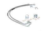 89708 - : Brake Lines | Stainless | Rear | 4-6 Inch Lift | Fits Jeep Wrangler JK/Wrangler Unlimited (07-18) for Rough Country Image