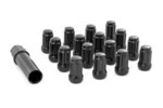 3801BLK - : Lug Nut Set | M10x1.25 | 16 Qty | Splined | Black for Rough Country Image