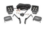 71061 - : LED Light | Ditch Mount | 2" Black Pair | Amber DRL | Fits Chevy 1500 (2007-2013) for Rough Country Image