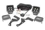 70797 - : LED Light Kit | Ditch Mount | 2" Black Pair | White DRL | Fits Toyota 4Runner (10-24) for Rough Country Image