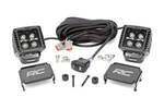 70060 - : LED Light Kit | Cowl Mount | 2" Black Pair | Amber DRL | Fits Jeep Gladiator JT/Wrangler JL (18-25) for Rough Country Image