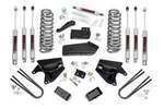 465B33 - : 4 Inch Lift Kit | Quad Front Shocks | Rear Blocks | Ford Bronco 4WD (80-96) for Rough Country Image