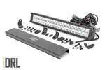 70920DA - : 20 Inch Chrome Series LED Light Bar | Dual Row | Amber DRL for Rough Country Image