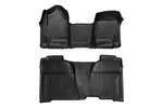 M21143 - : Floor Mats | FR &amp; RR | OV Hump | Crew | Fits Chevy/Fits GMC 1500/2500HD/3500HD 2WD/4WD for Rough Country Image