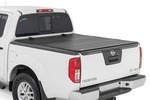 49520501 - : Hard Tri-Fold Flip Up Bed Cover | 5' Bed | Fits Nissan Frontier 2WD/4WD (05-21) for Rough Country Image