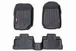 M60712 - : Floor Mats | FR &amp; RR | 4 Door | Fits Jeep Wrangler Unlimited 2WD/4WD (2007-2013) for Rough Country Image