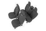91010 - : Seat Covers | Front and Rear | Fits Jeep Wrangler Unlimited 4WD (2018-2025) for Rough Country Image