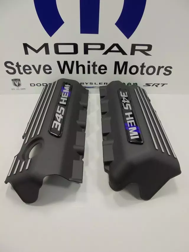 SWMCOVERPURPLE - : Challenger Charger Durango Engine Cover Valve 5.7L 345 Hemi 2 Pcs Black Purple for SW PERFORMANCE Image