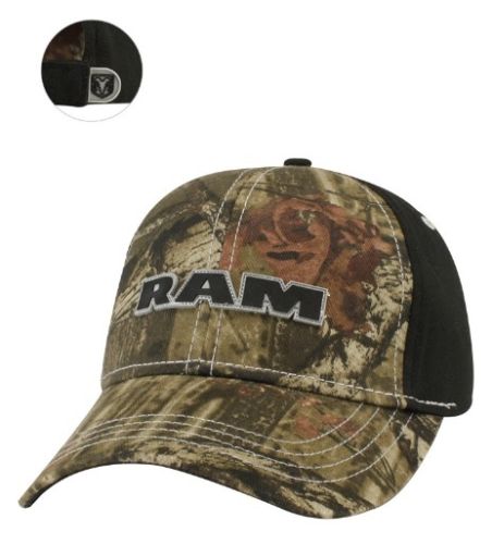 11A6H - : New Ram Mossy OakÂ® Camo &amp; Black Ballcap Hat Mopar for Mopar Image