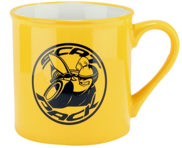 11DG3 - : New Dodge Scat Pack Mug Coffee Cup Yellow &amp; Black 16oz for Mopar Image