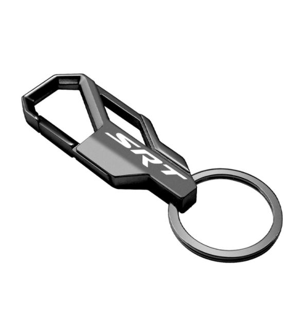 159D5 - : New Dodge Black Snap Hook Metal Key Chain Factory Mopar New Oem for Mopar Image
