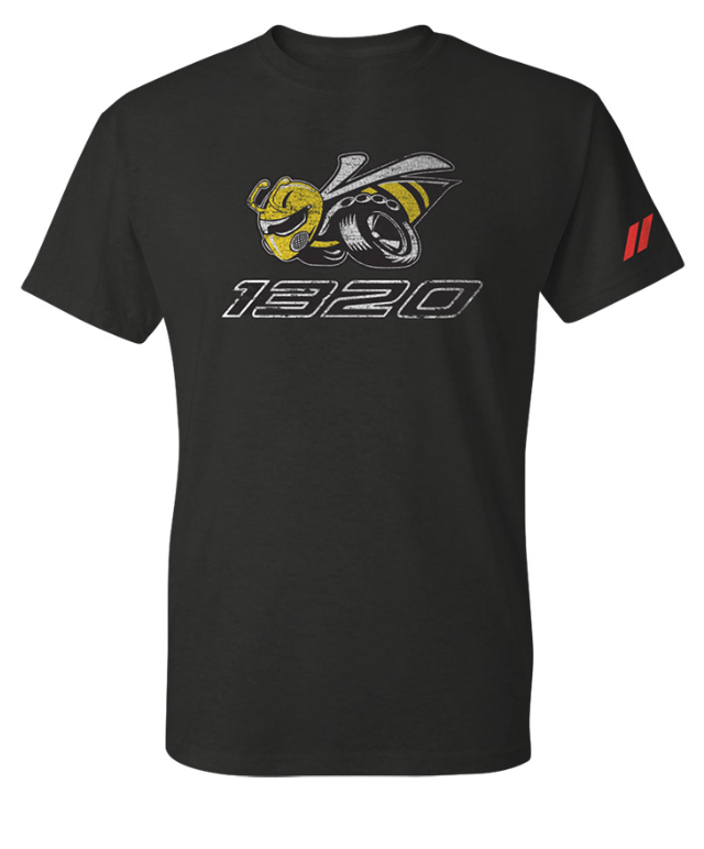 12ERDXX - : New Men's Dodge Angry Bee 1320 T-Shirt T Shirt Short Sleeve Black 2X Large Mopar for Mopar Image