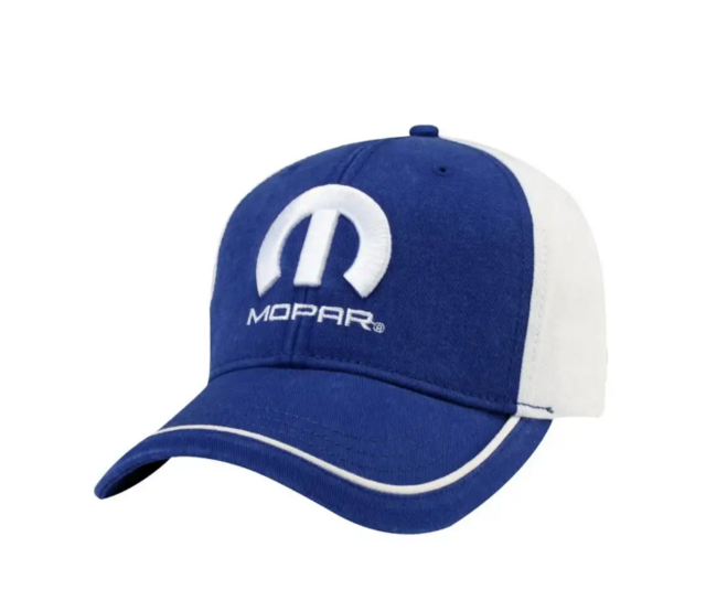 122YCMOPAR - : New Mopar Garment Washed Cap Baseball Cotton Twill Ball Cap Royal Blue Mopar for Mopar Image