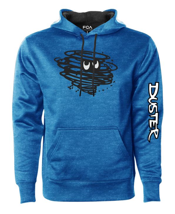 14TVML - : New Chrysler Men's Plymouth Duster Graphic Hoodie True Royal Heathered Black L for Mopar Image