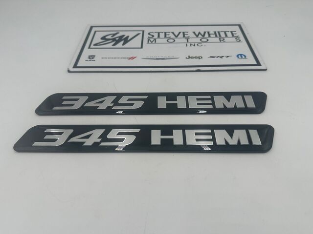 SWMINSERTPLAIN - : Challenger Charger Durango Engine Half Cover Valve 5.7L 345 Insert Emblem Plain for SW PERFORMANCE Image