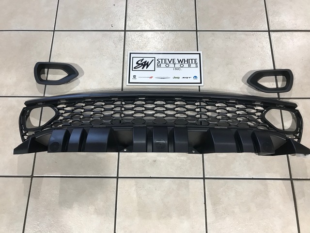SWMSRTGRILLE - : 2019 Dodge Charger SRT Scat Pack Daytona Upper Grille with Bezels Dual Inlets OE for Mopar Image